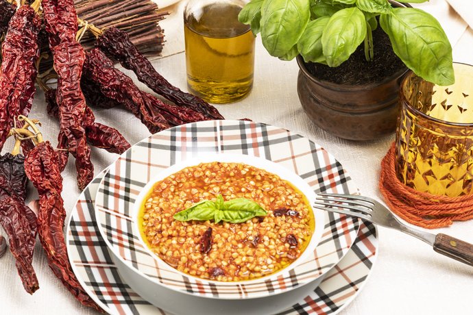 Grano lucano al sugo di pomodoro