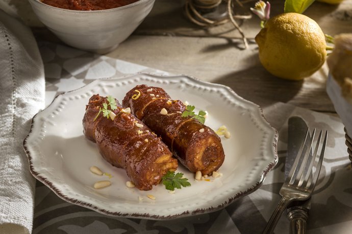Braciole di cotica al ragù