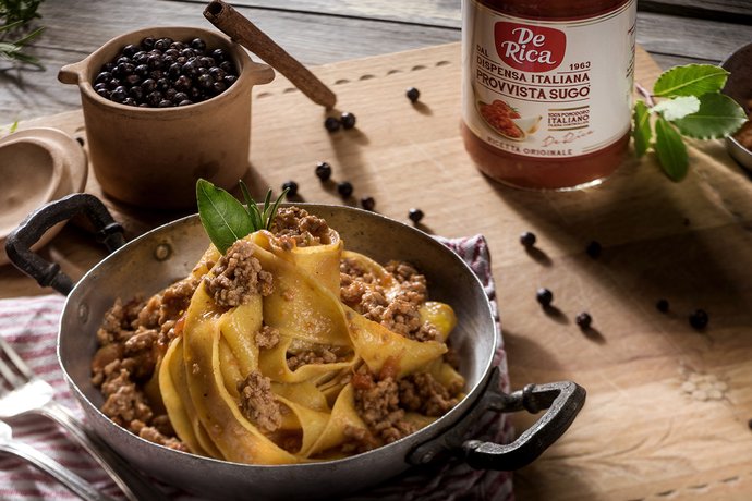 Pappardelle al ragù di cervo