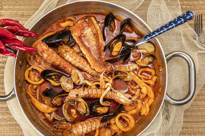 Brodetto di pesce con le canocchie