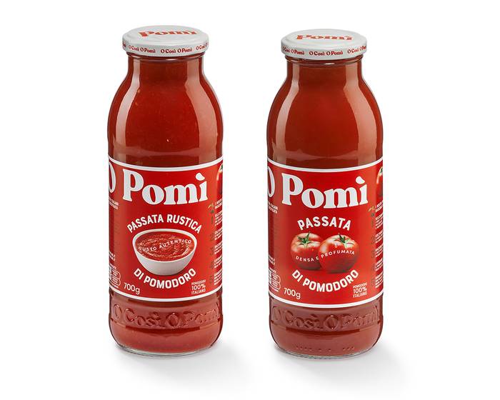 Da gennaio 2024 le passate Pomì nella nuova bottiglia