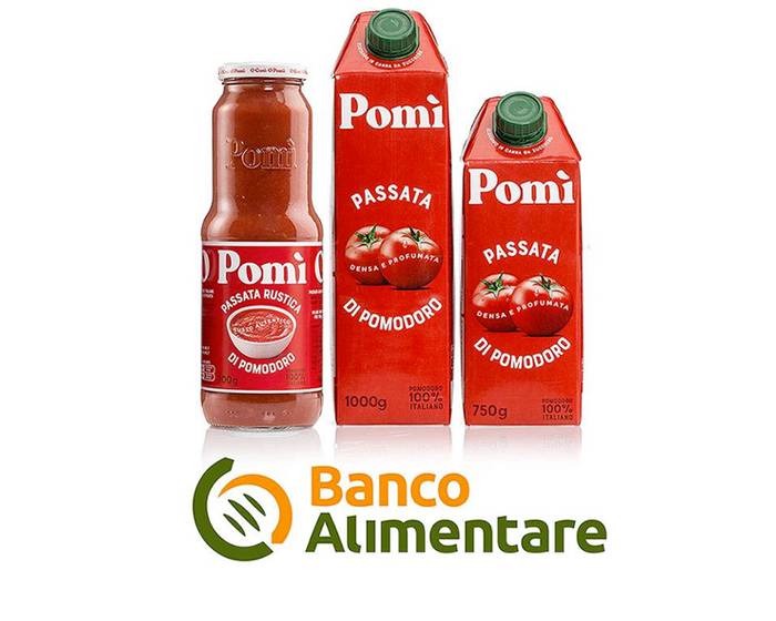 Pomì dona 100.000 pasti grazie a Banco Alimentare