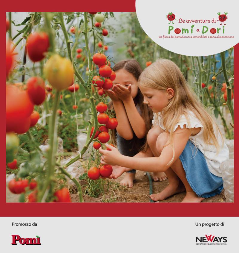 Pomì torna nelle Scuole Primarie per parlare della filiera del pomodoro sostenibile  e della sana alimentazione