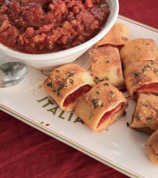 Pepperoni Pizza Bites with Homemade Marinara Sauce