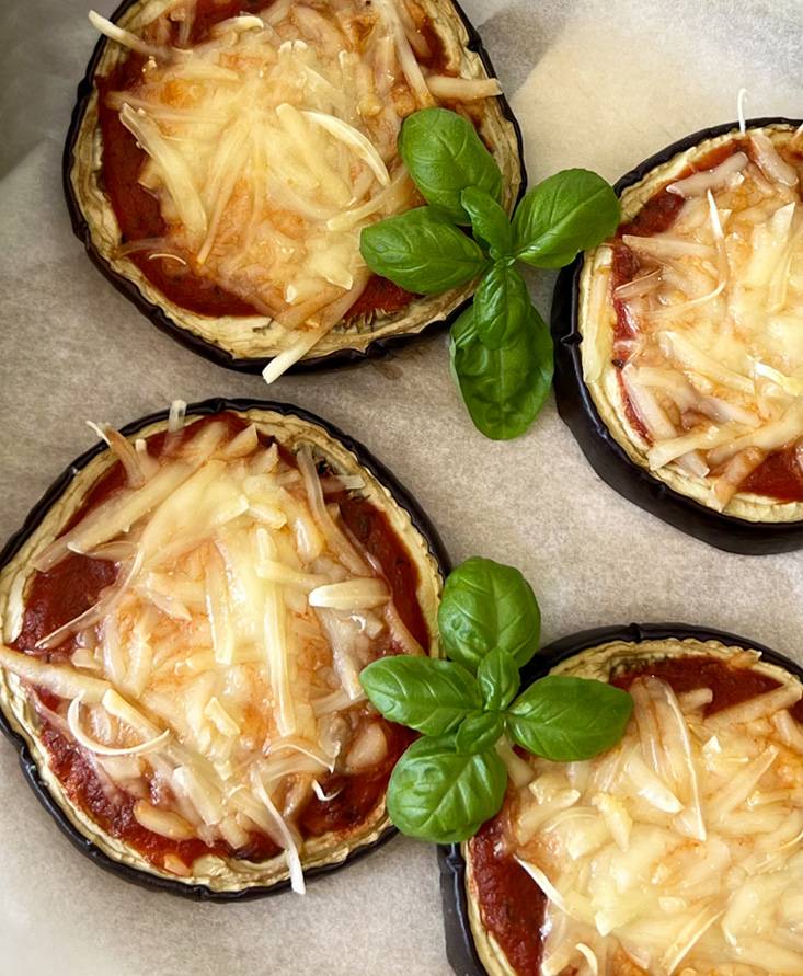 Auberginen-Mini-Pizzen