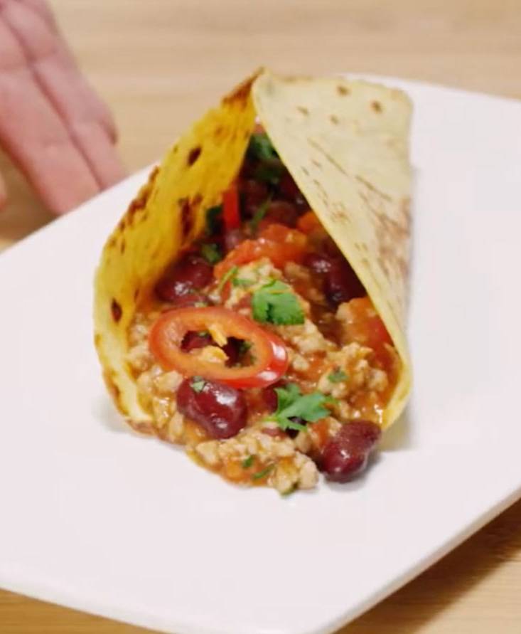 Chili con carne y frijoles