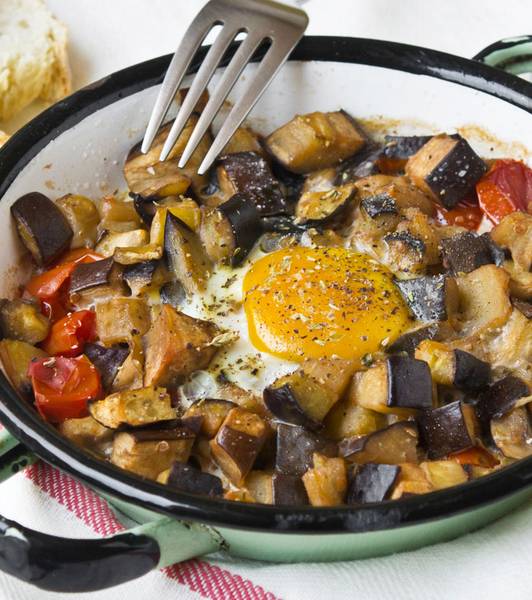 Cocottine con melanzane e uova