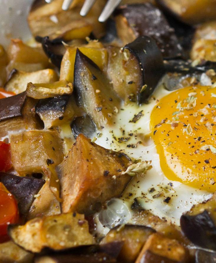 Cocottine con melanzane e uova