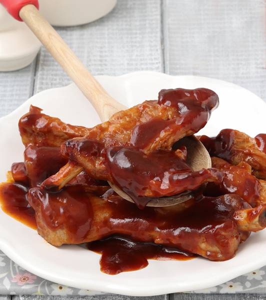 Costine di maiale in salsa barbecue