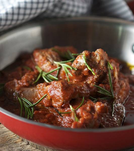Lamb ribs stew