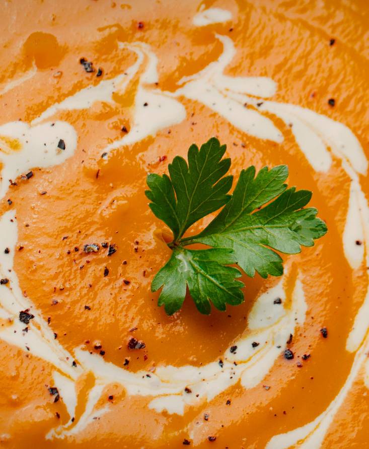 Crema di panzanella con burrata e alici