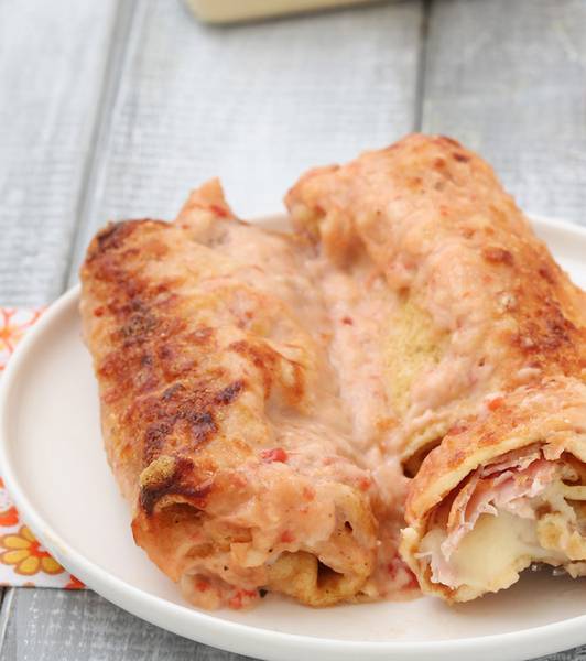 Crêpes speck e mozzarella