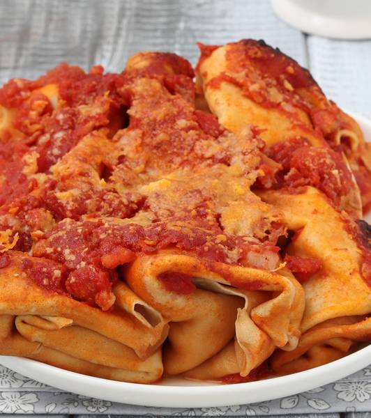 Crepes all’amatriciana