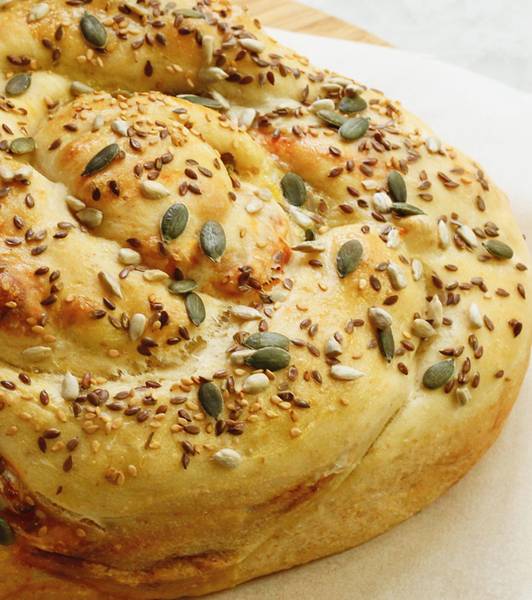 Cuore di pane goloso per la mamma