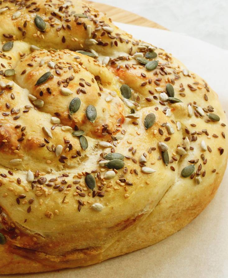 Cuore di pane goloso per la mamma