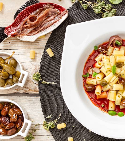 Ditaloni alla puttanesca