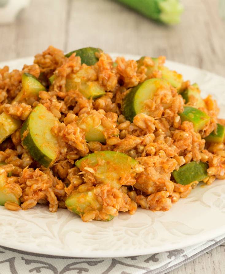 Farro tonno e zucchine