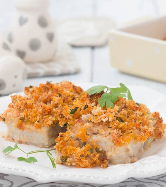 Filetti di merluzzo gratinati