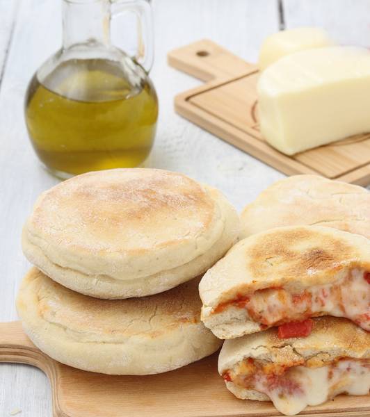 Focaccine al pomodoro in padella