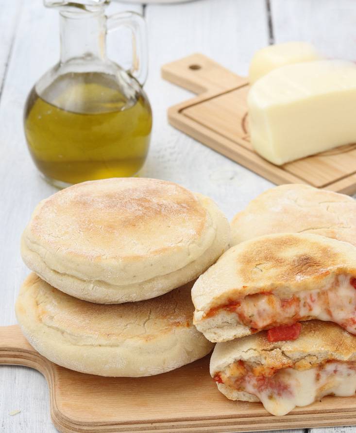 Focaccine al pomodoro in padella