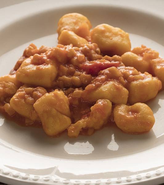 Gnocchi di patate con le “croste” di parmigiano