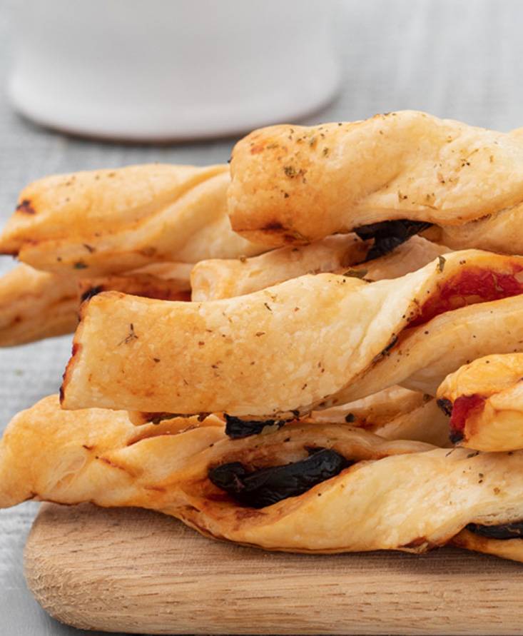 Grissini pomodoro e olive