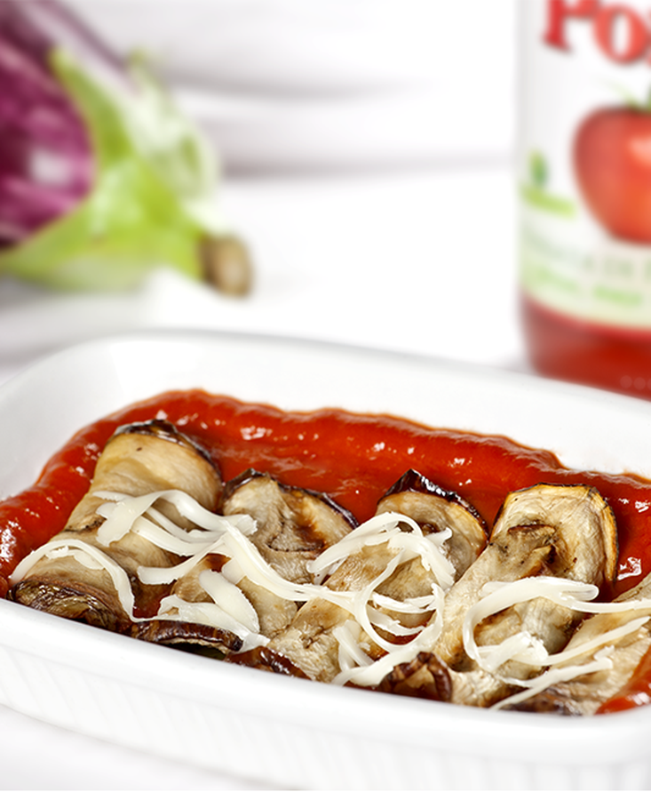 Involtini di melanzane alla mediterranea