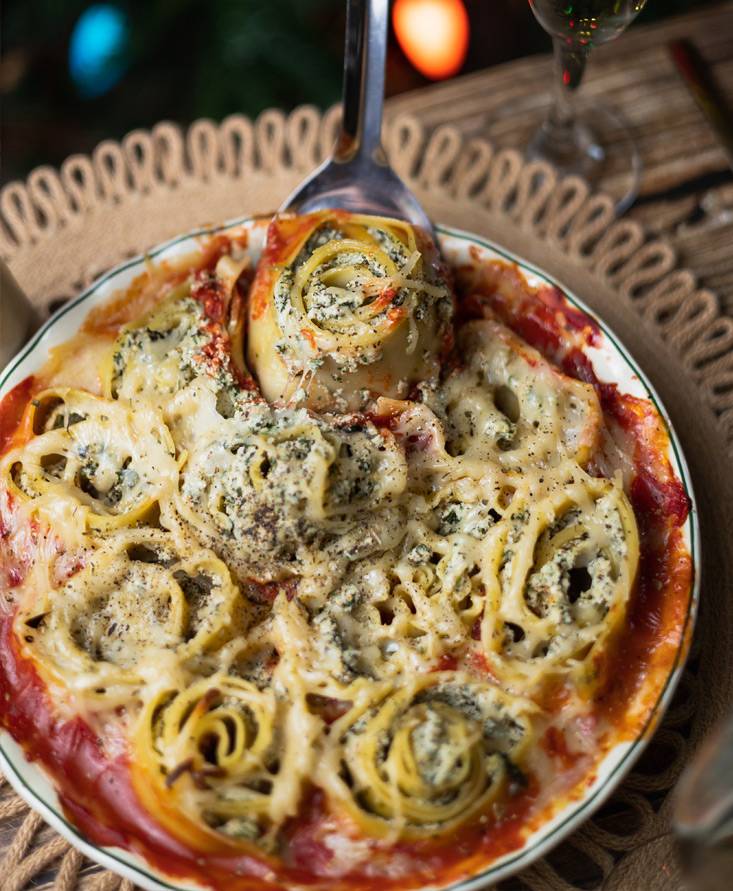 Festive Lasagna Rolls