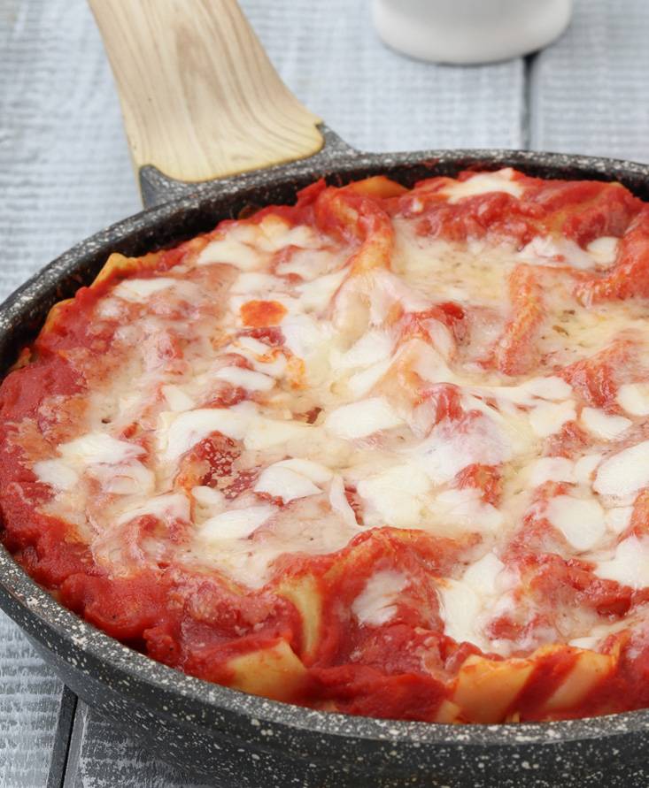 Lasagne in padella alle melanzane