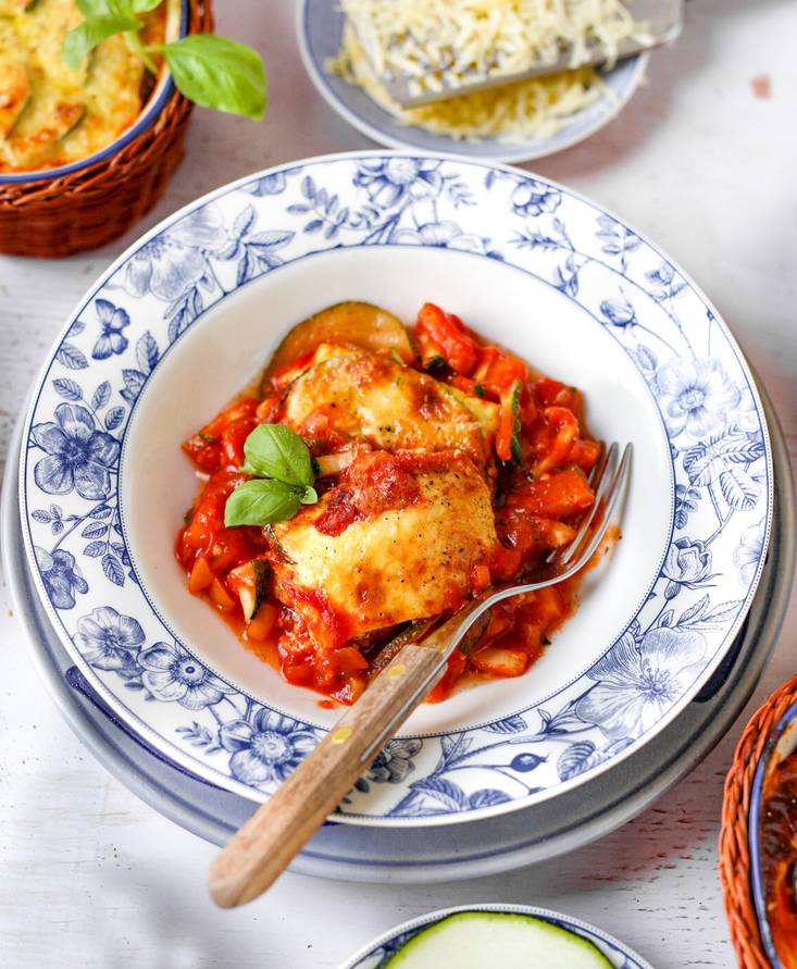 Vegetarian zucchini lasagna