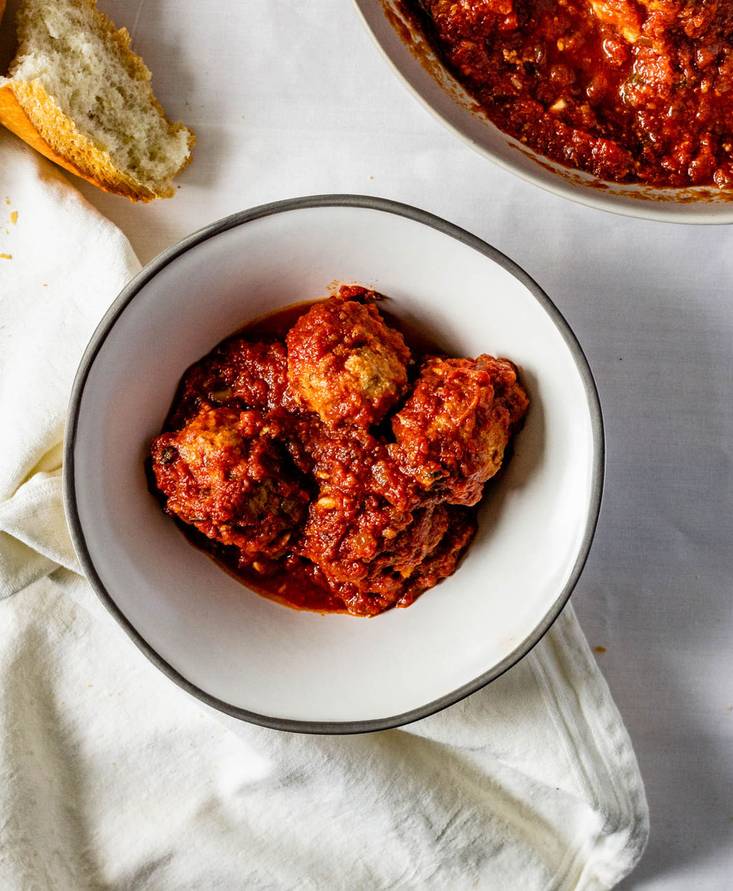 Turkey and Tomato Meatballs with Marinara