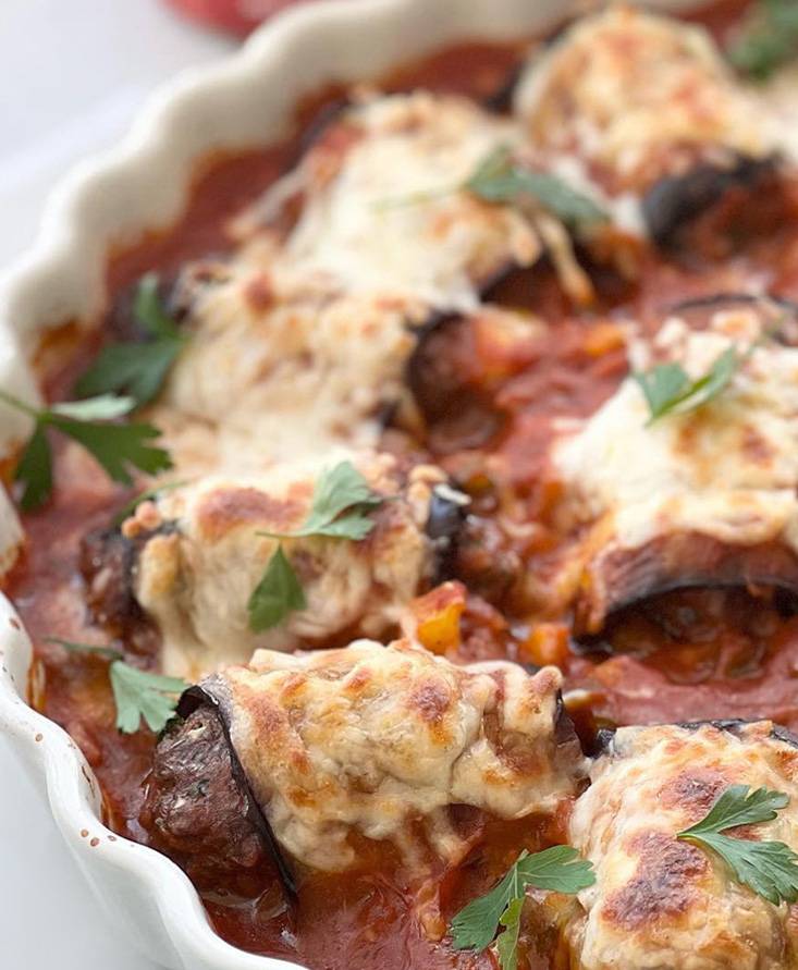 أصابع الكفتة مع البتنجان