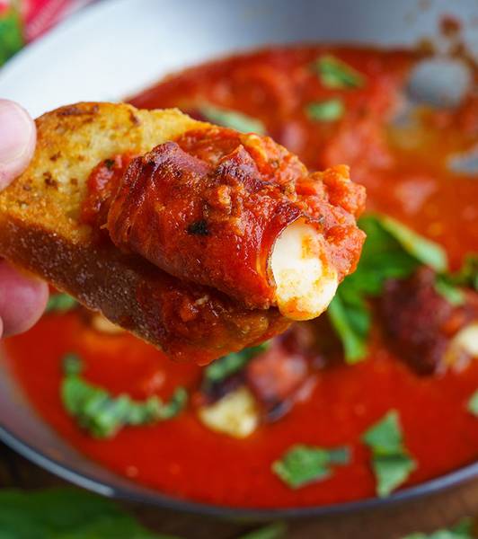 Prosciutto Wrapped Mozzarella Balls