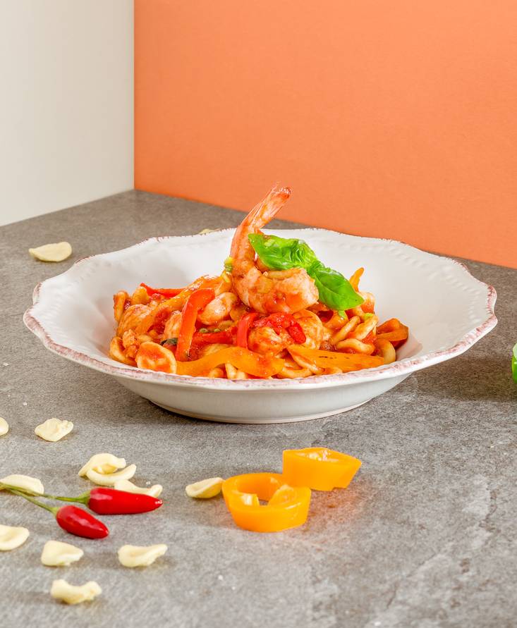 Orecchiette mit Paprika