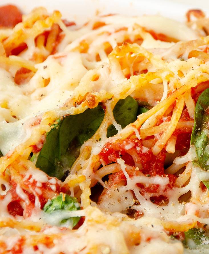 Oven Baked Spaghetti