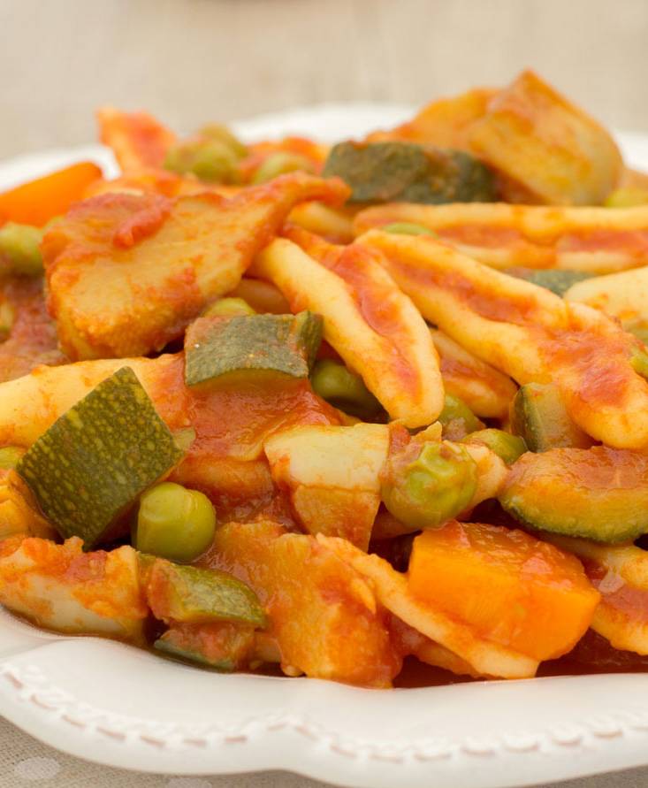 Pasta al sugo di verdure
