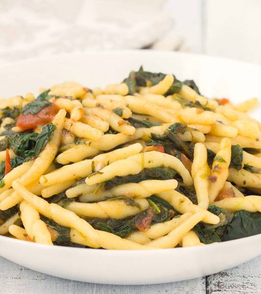 Pasta spinaci e pomodoro
