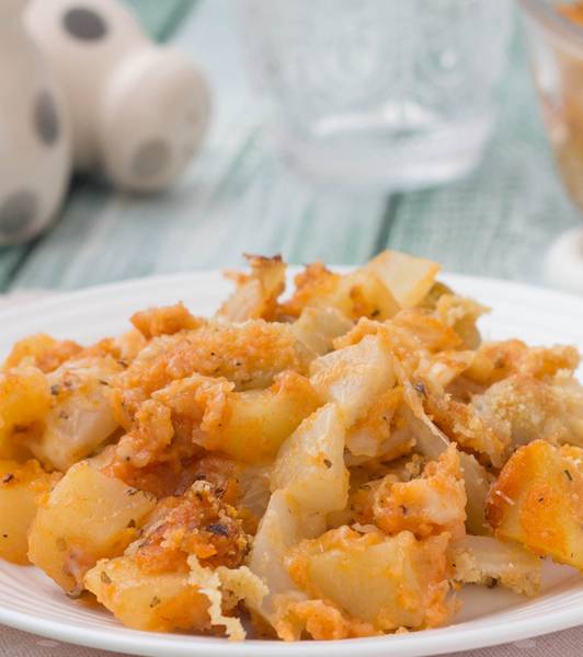 Pasticcio di finocchie e patate