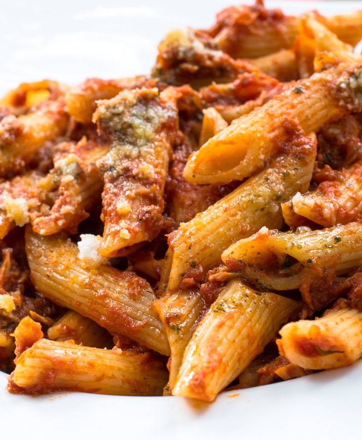 Pasta al sugo di salsiccia