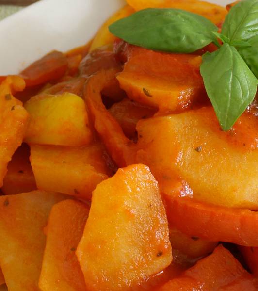Peperonata con patate