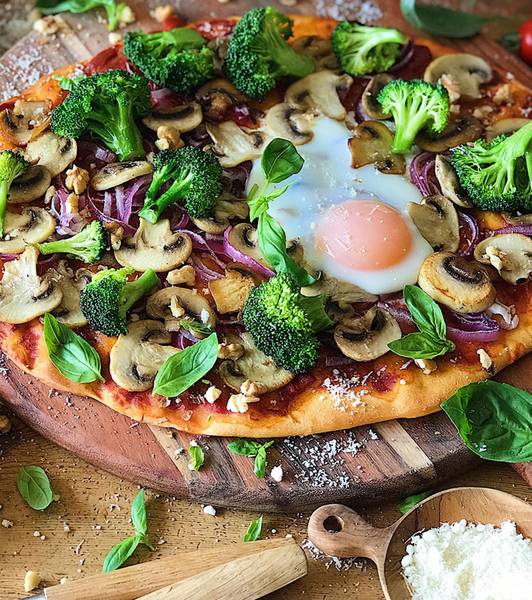 Pizza vegetariana Pomì