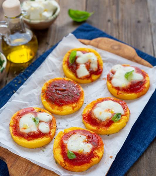 Pizzette di polenta