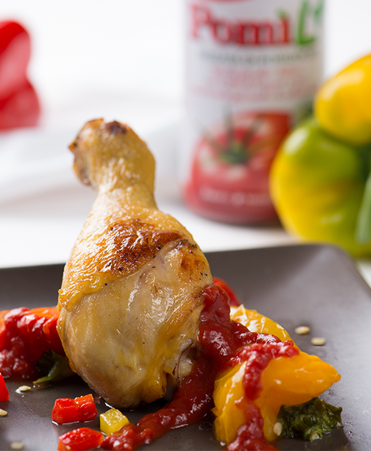 Pollo con i peperoni alla Romana