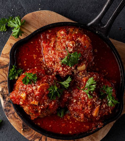 Polpette ghiotte aromatizzate alla menta romana