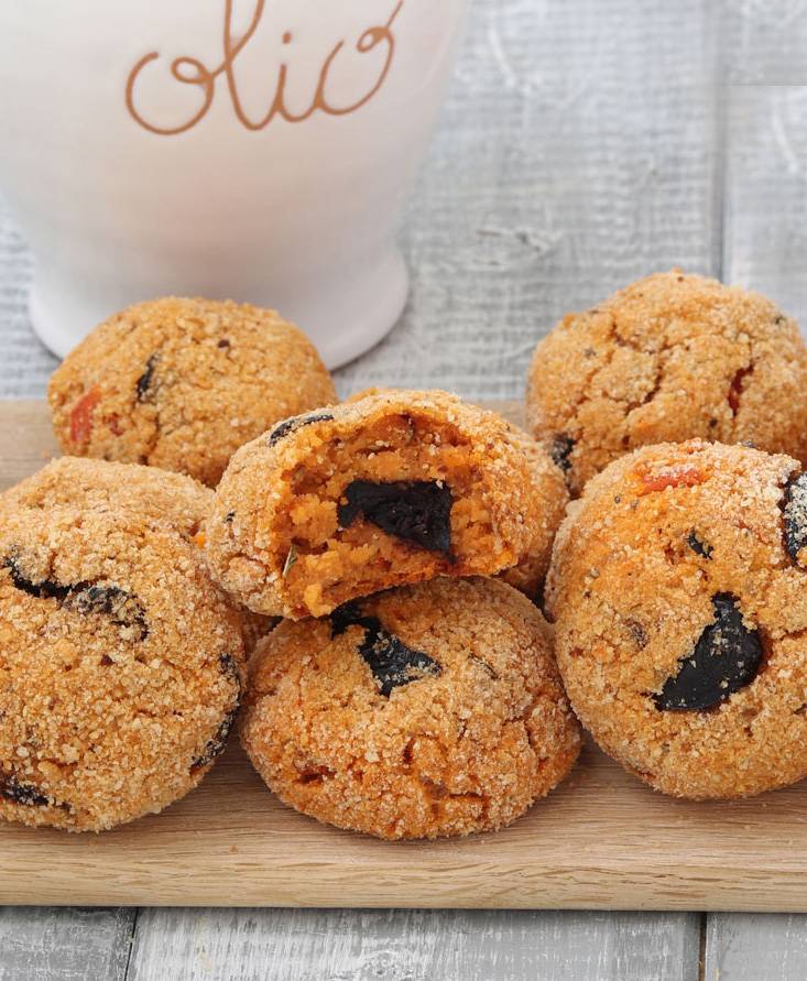 Polpette di olive e pomodoro