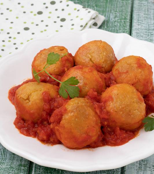 Polpette di ceci in padella