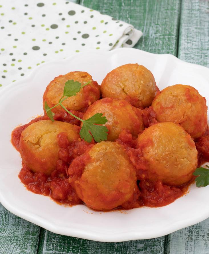 Polpette di ceci in padella