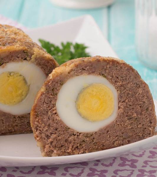 Polpettone ripieno di uova