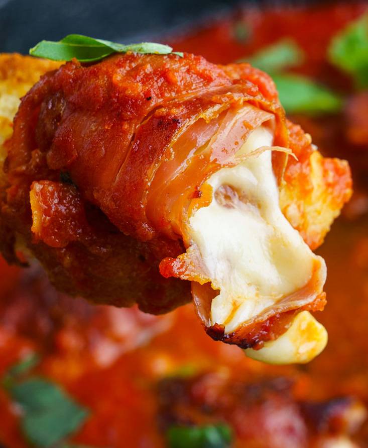 Prosciutto Wrapped Mozzarella Balls