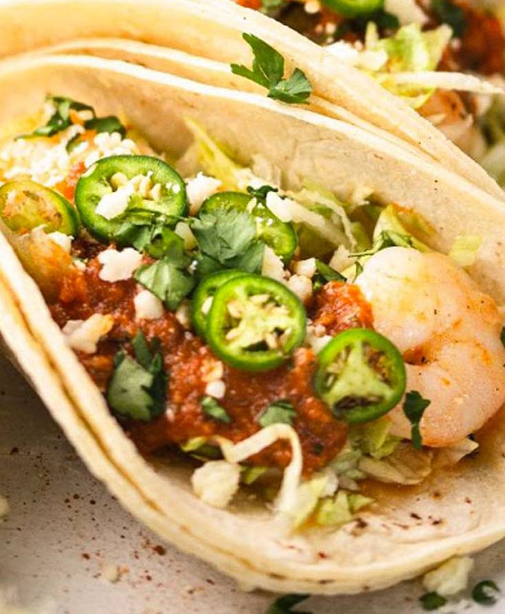 Ranchero Shrimp Tacos